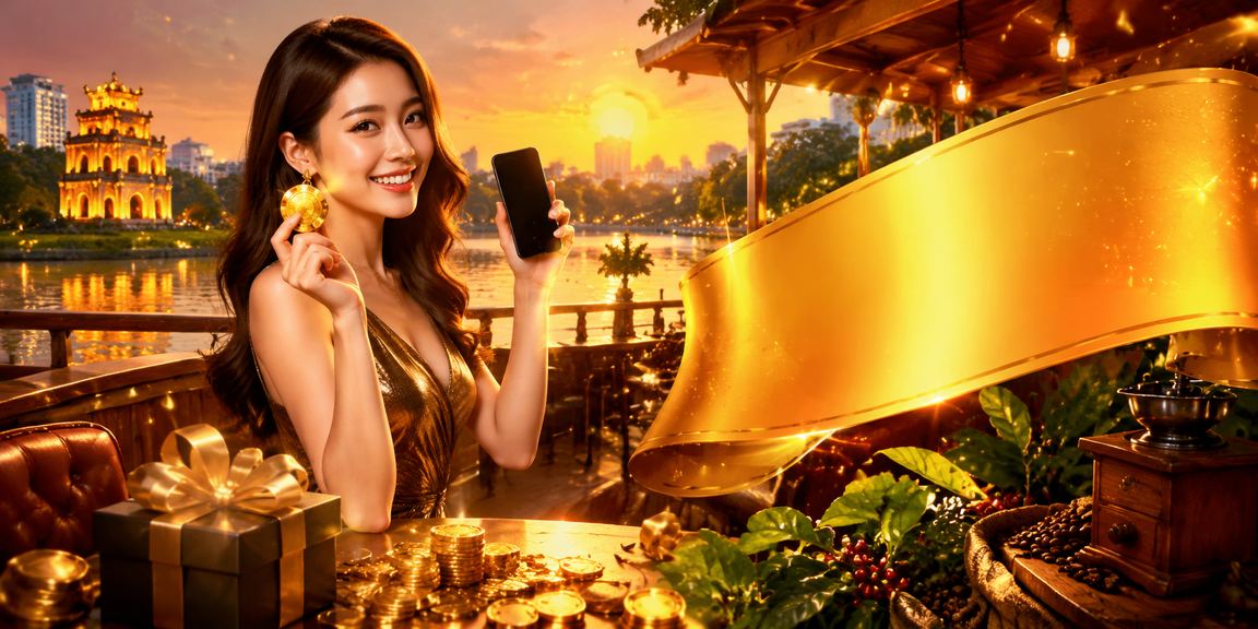 Người dùng tại Hà Nội nhận cashback thưởng sau khi chơi game trực tuyến bên ly cà phê