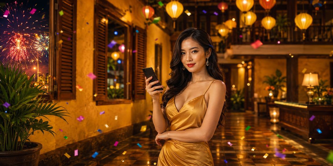 Người chơi tại phố cổ Hội An truy cập casino trực tuyến 5008 trên điện thoại vào buổi tối